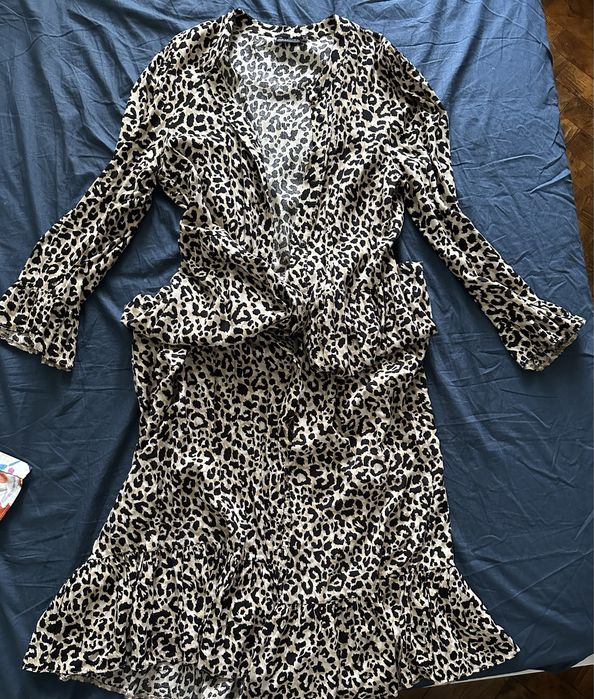 Rochie lunga animal print leopard S