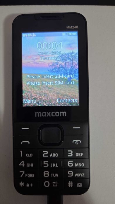 Telefon MAXCOM Classic MM248, 48MB RAM, 4G, Dual SIM, negru
