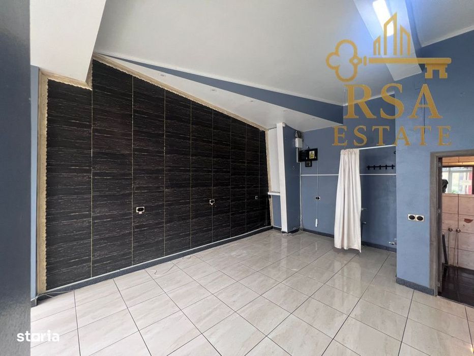 Spatiu comercial de inchiriat Ostroveni Valcea, 50 mp, 2 grupuri sanit
