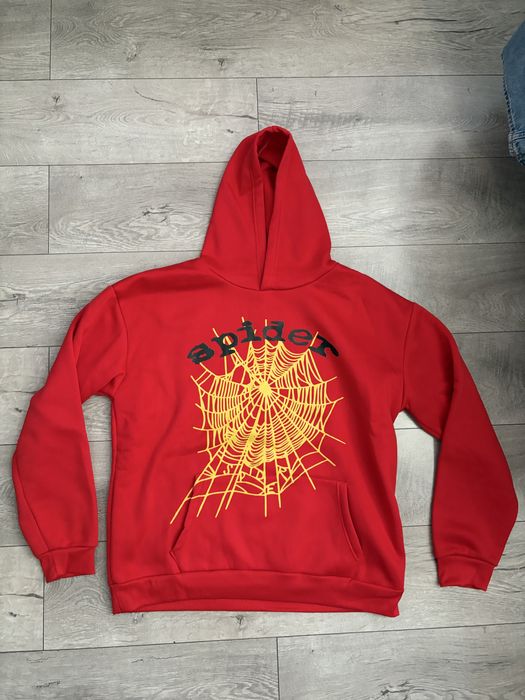 Червен суитшърт на spider