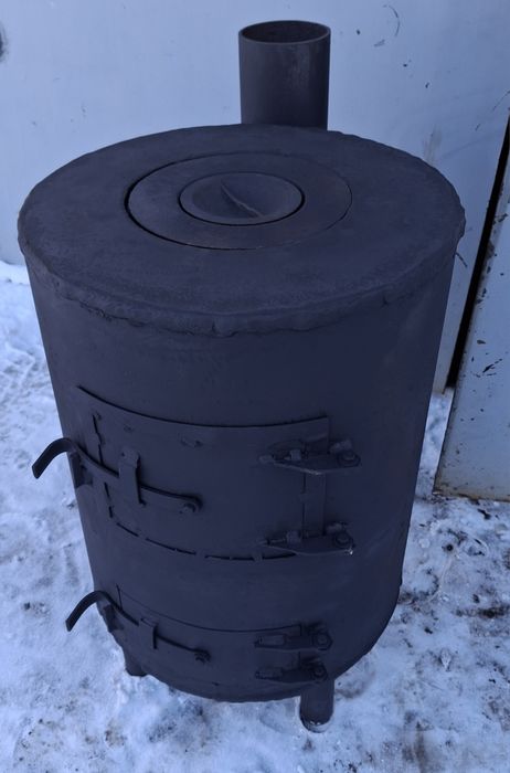 Печь.  Буржуйка.