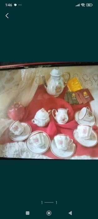 Кофейный сервис  как на фото не пользовались 150тыс сум