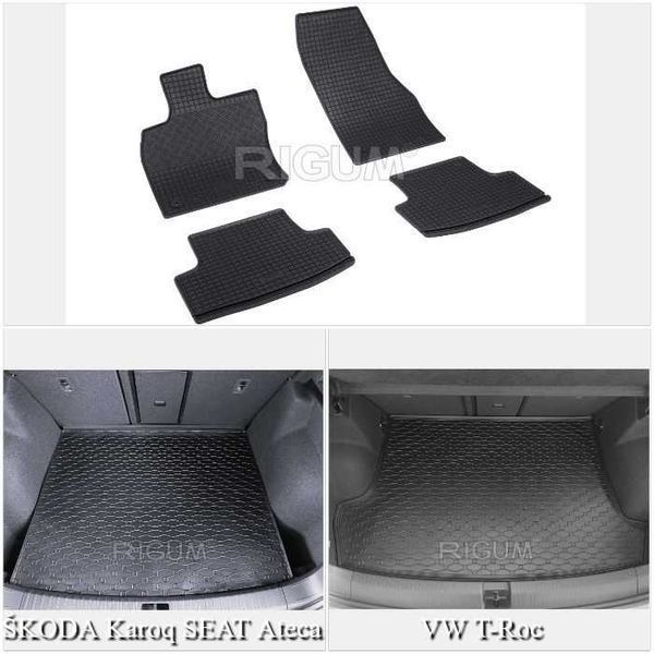 Гумени стелки или багажник SEAT ATECA SKODA KAROQ VW T-ROC след 2016