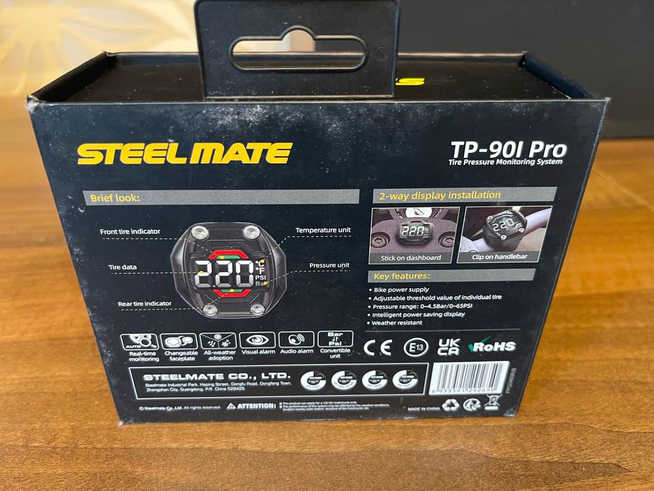 Sistem De Monitorizare A Presiunii Din Pneuri - STEEL MATE TP-90I Pro