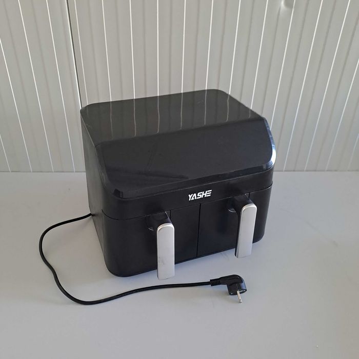 NEGOCIABI Friteuză cu aer cald YASHE Dual Zone 9L 2 sertare 8 programe