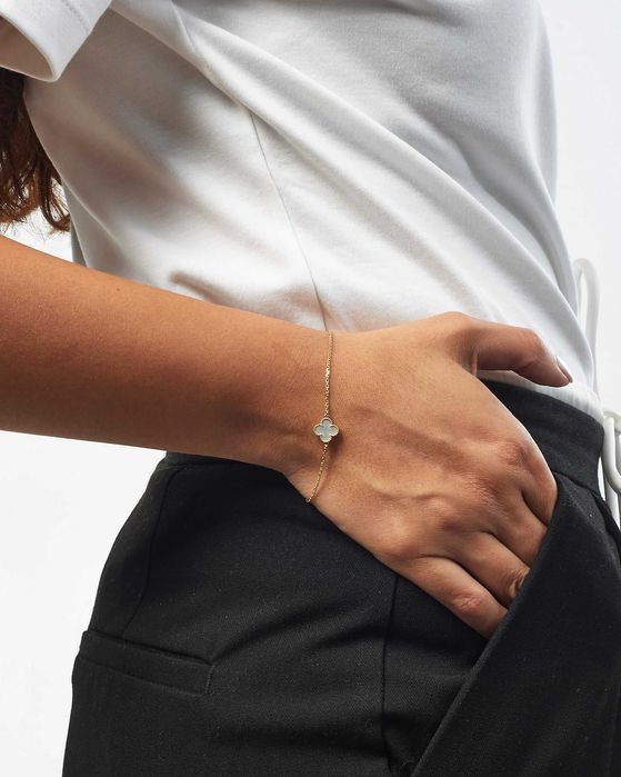 Brățară Van Cleef & Arpels MINI Aur 750 Alb