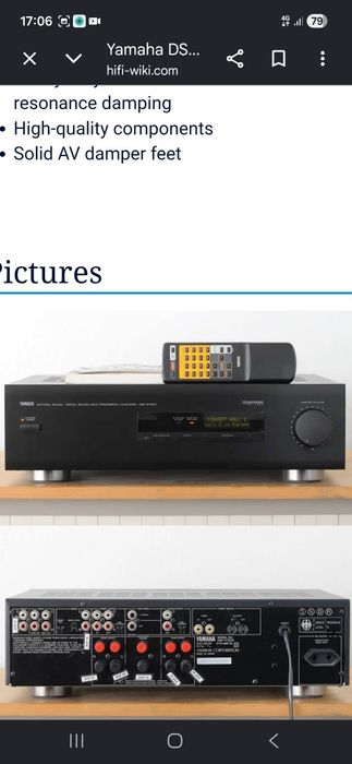 statia- YAMAHA -DSP:Japan /sunet muzical,bakuri puternice- linie stereo