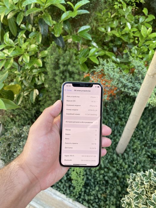Iphone xs ayfon xs 64gb oq sotiladi tel ideal aybi yo face ishlidi