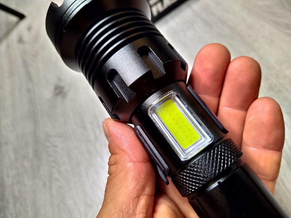 Lanterna PROFESIONALA  XHP90.3 v2 + COB,  100% metal