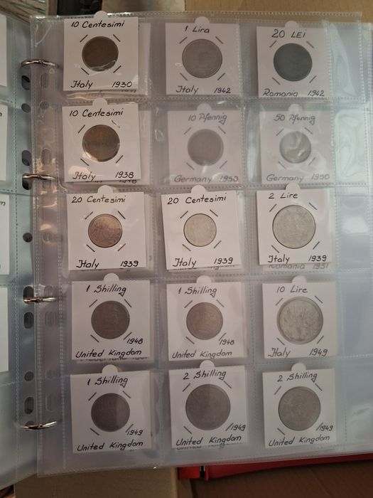 Colecție monede 250 buc cca