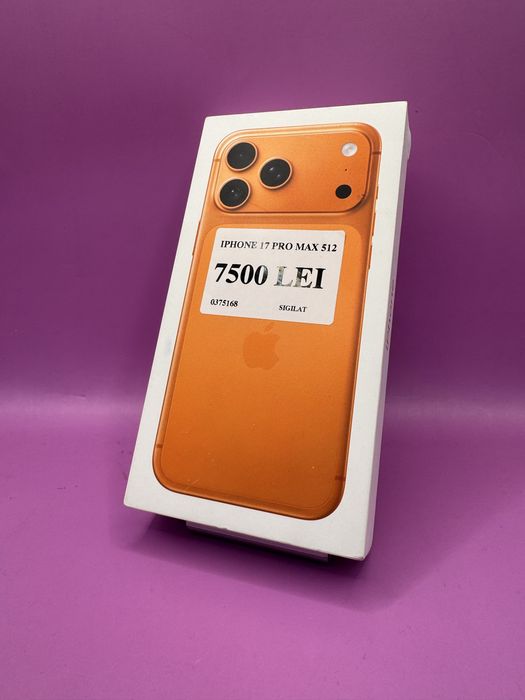 Iphone 17 Pro Max 512gb sigilat •Matei Amanet Crangasi•03751