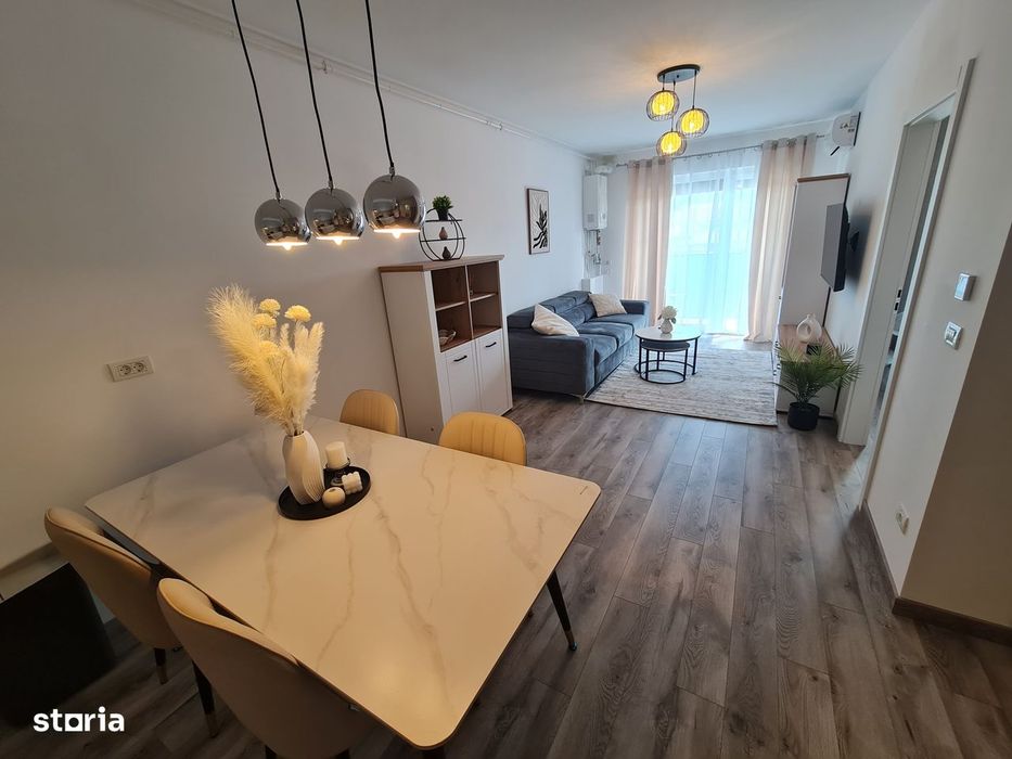 Inchiriez ap.2 camere ADORA PARK 7, NOU, Lux,Parcare, 2Smart Tv,Balcon