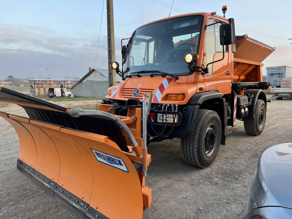 Unimog U500 Echipat deszapezire Freza Zapada+Lama + Sararita