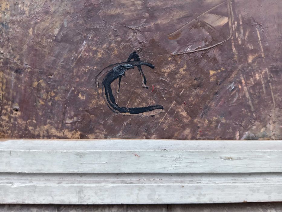 Tablou vechi - natura statica - semnata AC ( Ciucurencu)