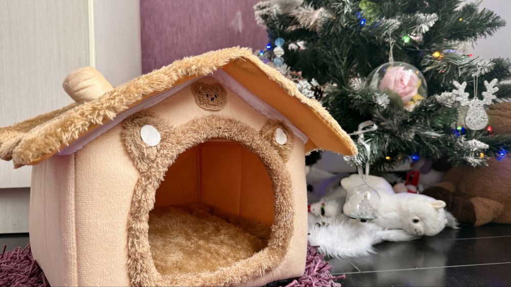 Casuta de interior, culcus pentru pisicute si caini talei mica