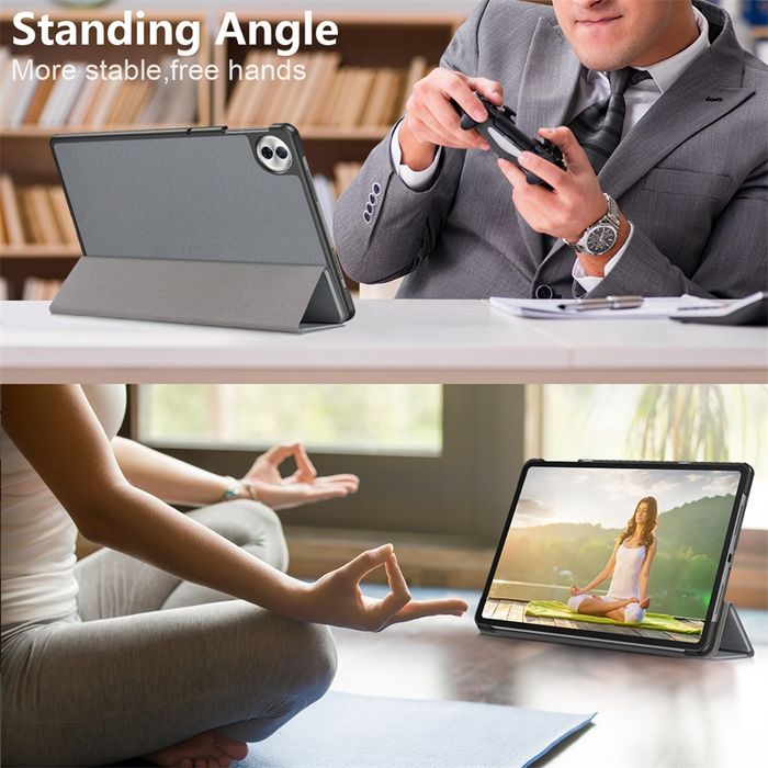 Honor Pad 10 12.1" 2025 / Кожен смарт калъф за таблет