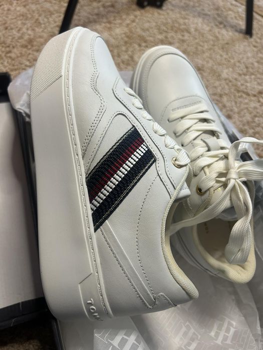 Маратонки сникърси с висока подметка женски оригинални Tommy Hilfiger