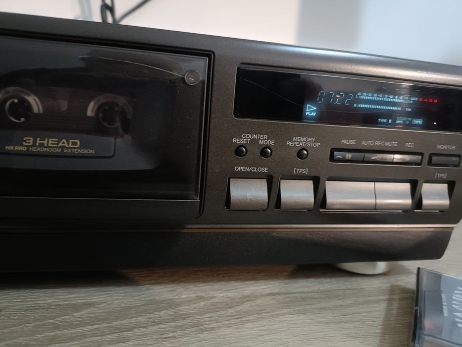Technics RS BX 646, stereo cassette deck 3 capete, perfect funcțional