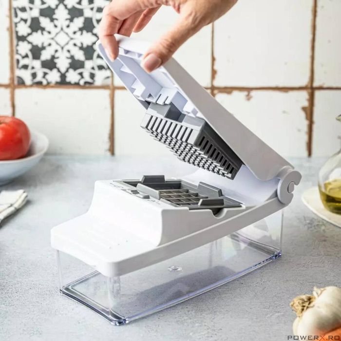 Dispozitiv pentru tocat legume, cu 5 lame interschimbabile, KingHoff