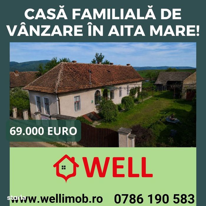 Casă familială de vânzare în Aita Mare!