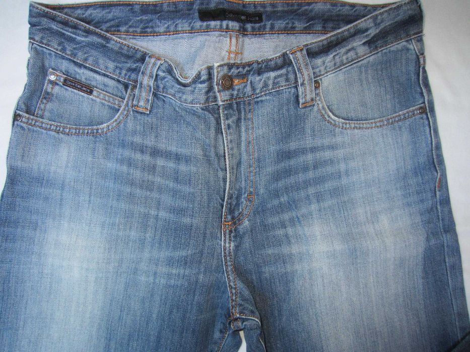 Blugi Calvin Klein, W34 L34,Talie=90cm,Lung=108cm,drepti, stare f.buna
