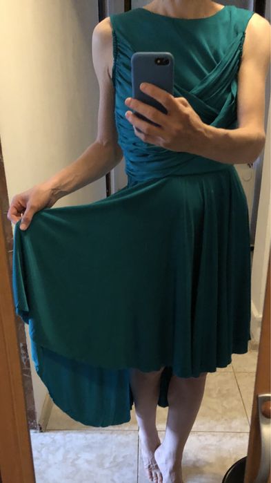 Rochie ocazie, marimea 36, verde-turcoaz