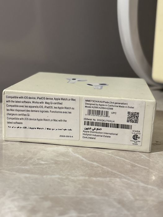 Airpods 3. запечатанные, ни разу не использовались.