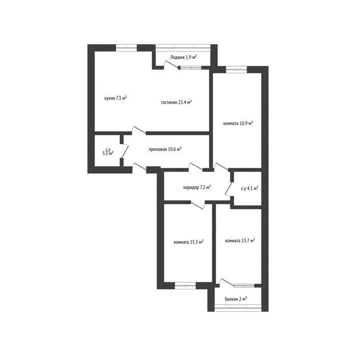 Продажа  4-комнатной квартиры