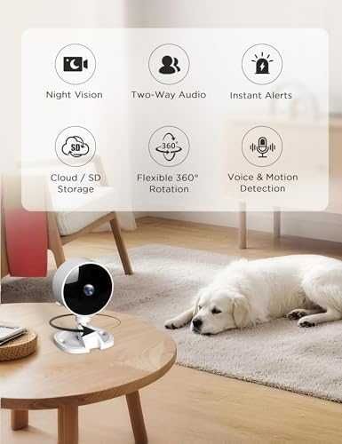 Нови 2 броя Вътрешна охранителна камера 1080P WiFi Нощно виждане AI