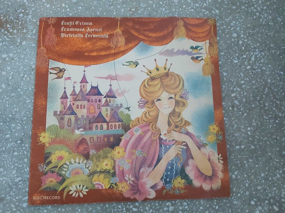 Poveste pt copii in format disc vinil vintage pick-up (piesa radiofonica)