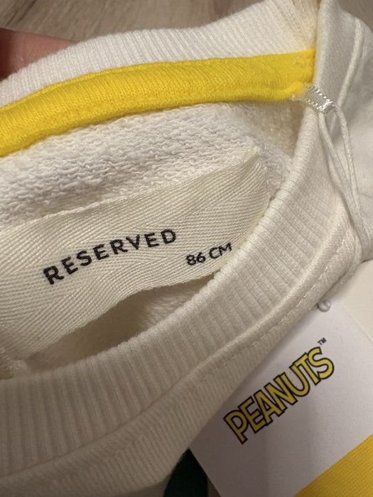 Комплект суичър с панталони Peanuts Reserved нов с етикет 86 см
