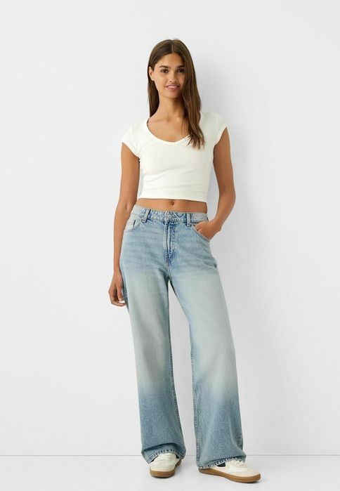 Blugi largi Bershka