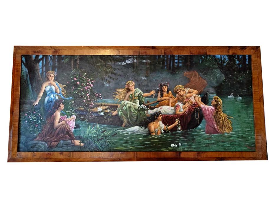 Pictura mare Turbin (1977) – copie „Maidens Bathing” de Hans Zatzka