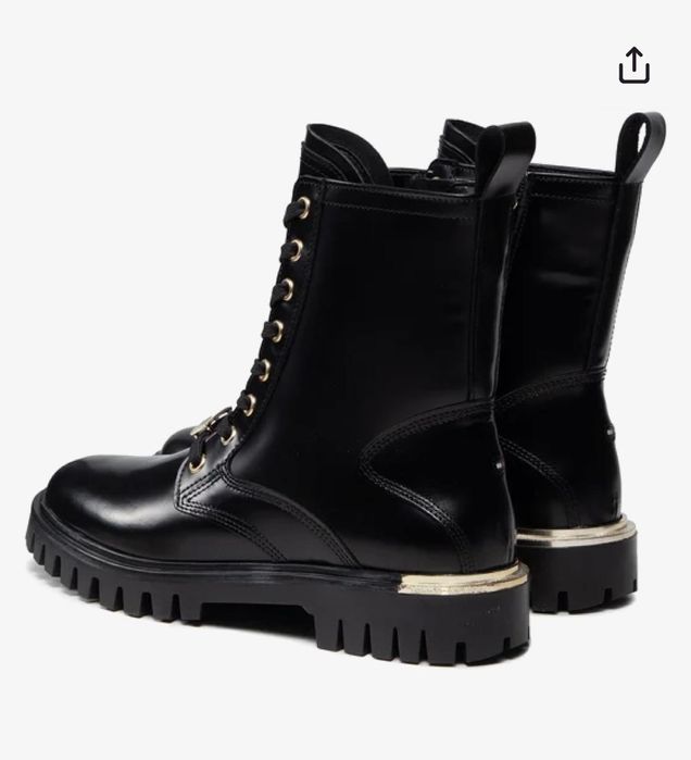 Кожени боти Tommy Hilfiger  40