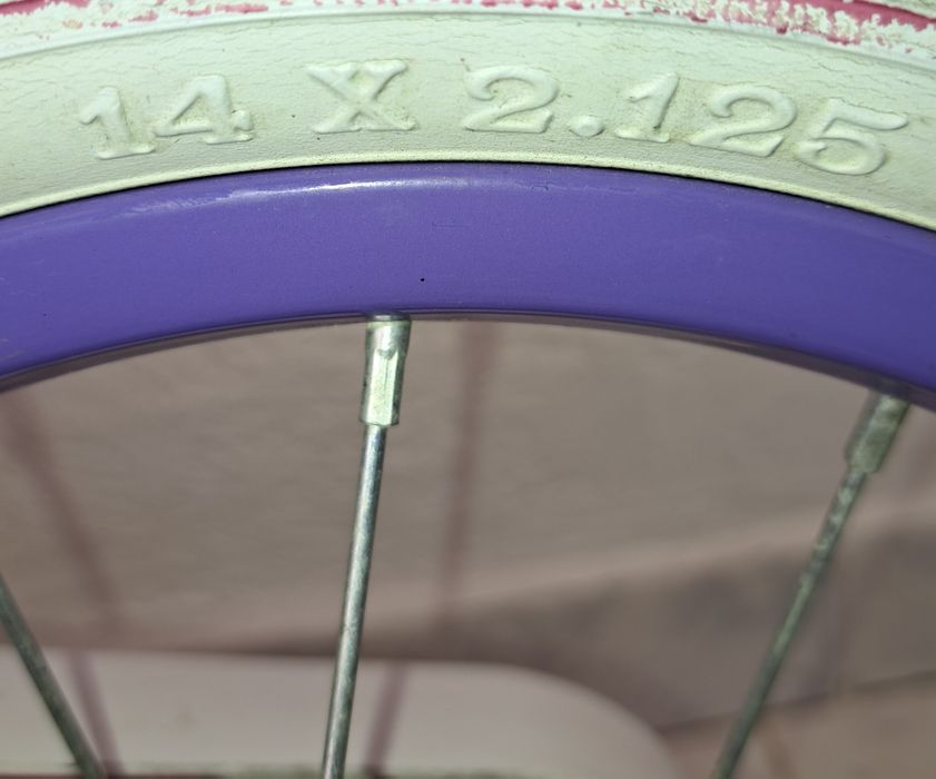 bicicleta Minie roz pentru fetite 4-7ani