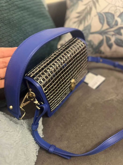 Чанта Cavalli Class bag Milano Royal blue/black