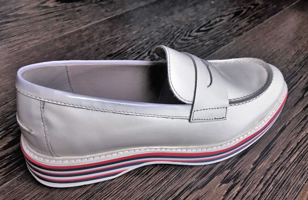 Mocasini albi din piele Primadonna, marimea 38