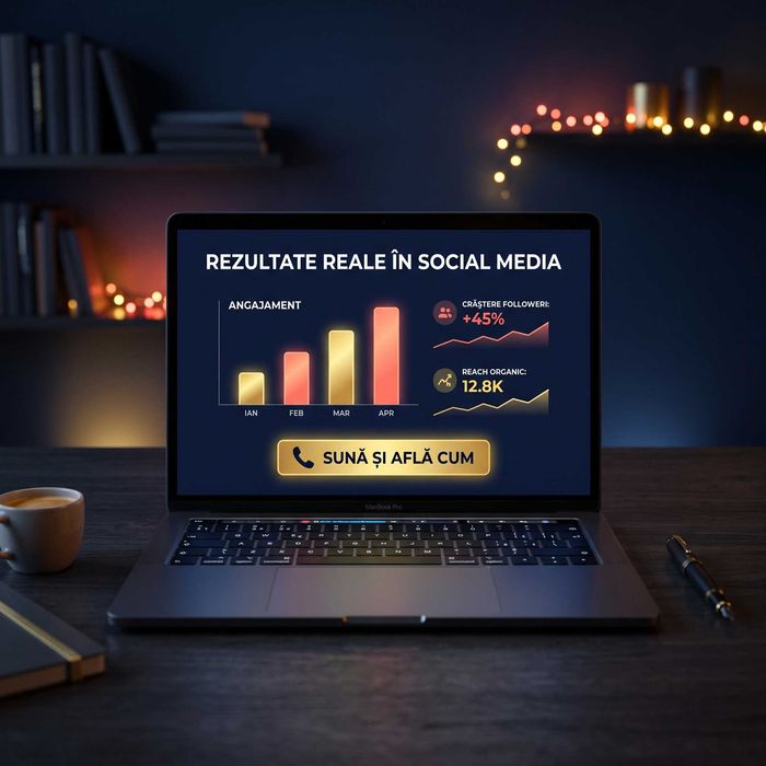 Realizare pagini web, design modern + SEO, SEM, Google & Facebook Ads