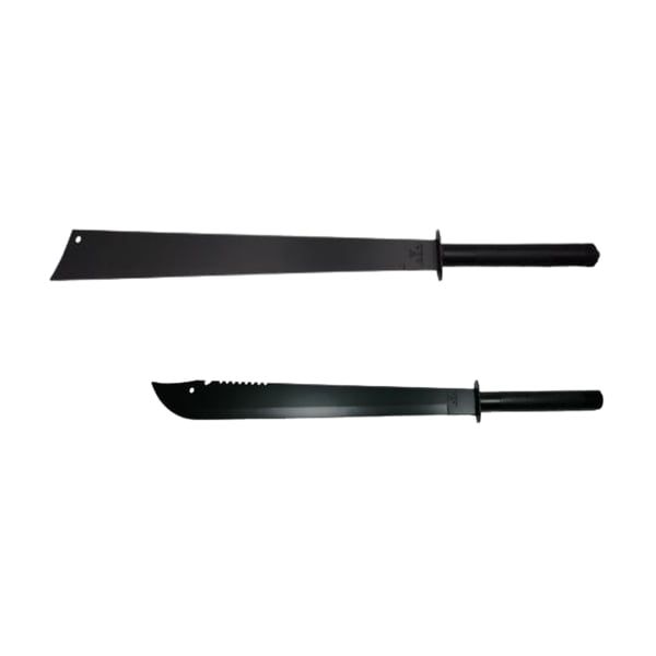 Set doua sabii vanatoare DEPOX®, maner metal, 81 cm/50 cm, negru