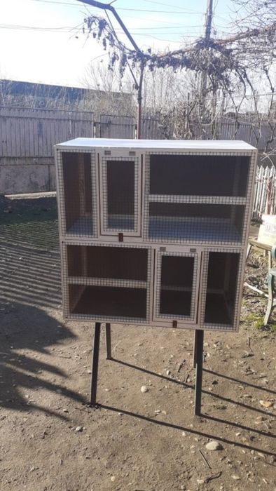 Cușcă dubla pentru împerechat porumbei 
Lungime 80 cm