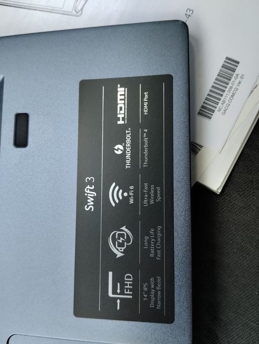 Ноутбук Aser swift 3