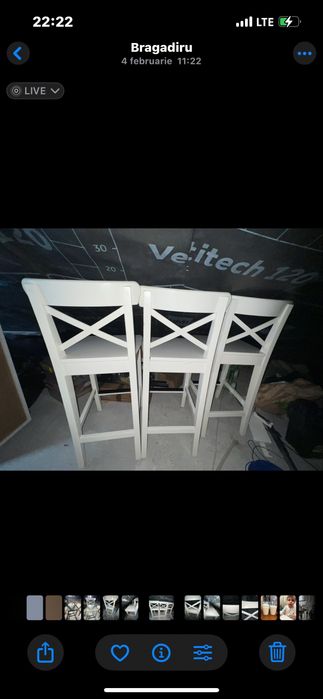 4 Scaune ikea Rosentorp