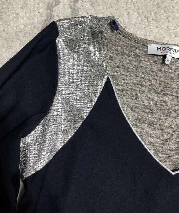 Bluza noua morgan xs bluza licra argintie bluza eleganta xs