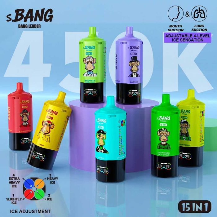 Vape 450000 pufuri cu 4 arome mixabile 15 in 1, Redbull