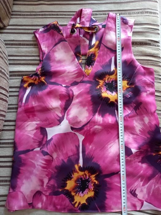 Нов ефектен дамски топ туника L - XL