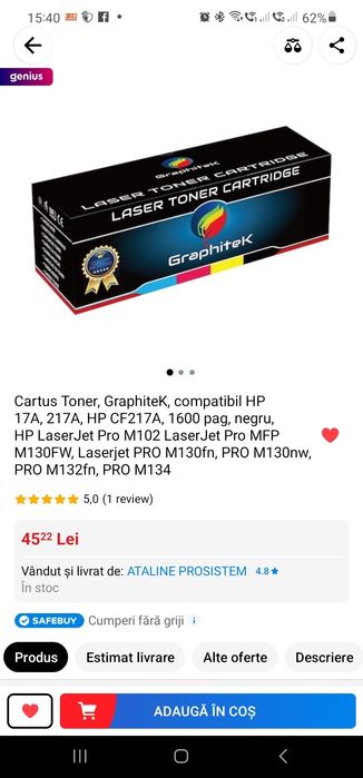Cartus Toner, GraphiteK