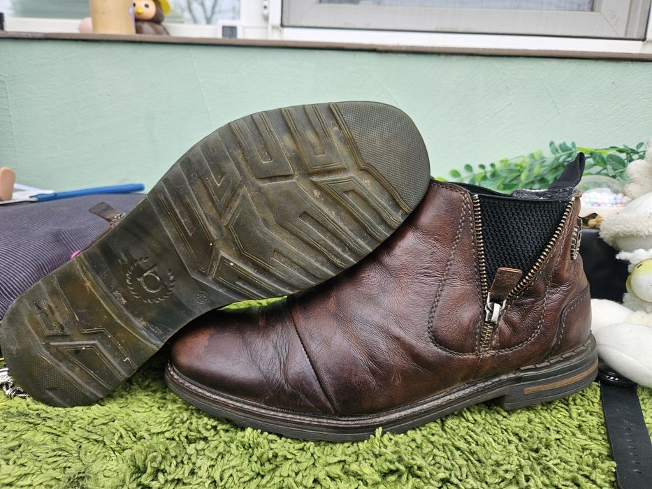 Bugatti мъжки боти от кожа N43