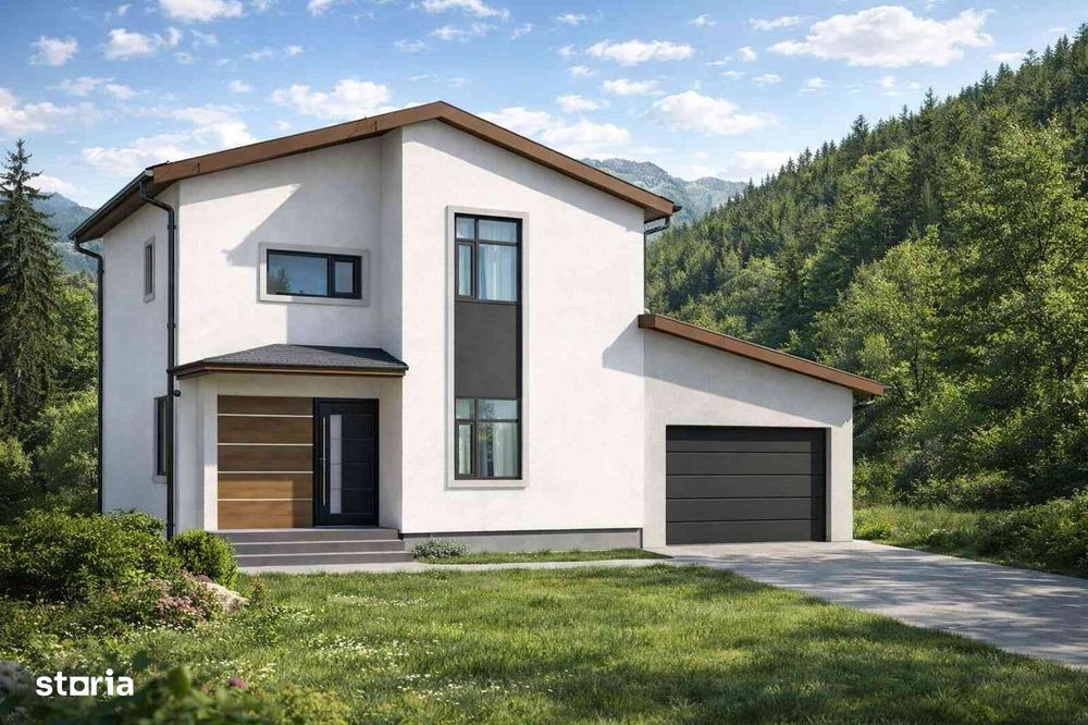 Casă individuală modernă compartimentare excelentă