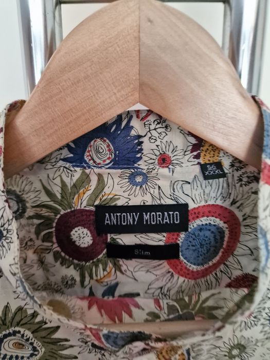 Страхотна мъжка риза ANTONY MORATO слим фит модел , размер 3XL,  но отговаря на XL