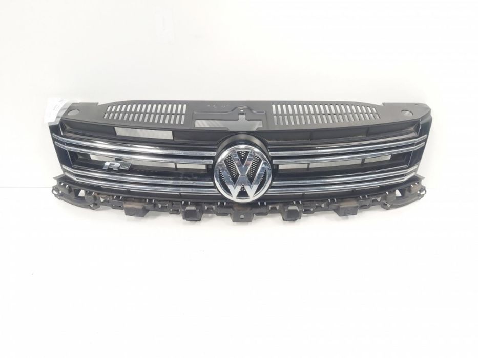 Grila bara fata centrala cu sigla, cod 5N0853653F, Vw Tiguan (5N), facelift Volkswagen